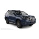 Пороги алюминиевые с нержавеющей площадкой для Toyota Land Cruiser Prado 150 2017-2020