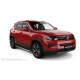 Пороги с площадкой чёрный алюминиевый для Changan CS35 Plus 2018-2024