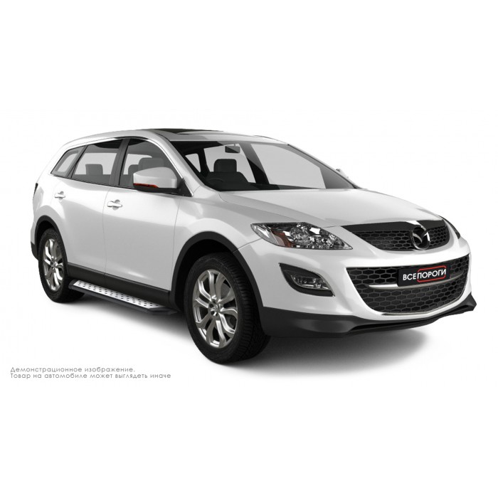 Пороги алюминиевые ОЕМ BMW-стиль для Mazda CX-9 2007-2016