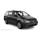 Пороги алюминиевые в полоску для Kia Carnival 2002-2006