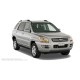 Пороги алюминиевые в полоску для Kia Sportage 2004-2010