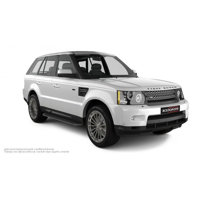 Пороги алюминиевые в полоску для Range Rover Sport 2005-2013