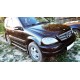 Пороги с площадкой чёрный алюминиевый лист для Mercedes ML W163 1997-2004
