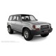 Пороги алюминиевые чёрные для Toyota Land Cruiser 80 1989-1998