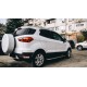Пороги с площадкой нержавеющий лист с проступью для Ford Ecosport 2018-2024