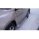 Пороги с площадкой алюминиевый лист для Toyota RAV4 2006-2009