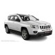 Пороги алюминиевые чёрные для Jeep Compass 2013-2016