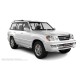 Пороги с площадкой нержавеющий лист для Lexus LX-470 2002-2007
