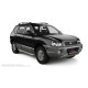 Пороги алюминиевые с нержавеющей площадкой для Hyundai Santa Fe 2000-2006