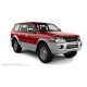 Пороги алюминиевые с нержавеющей площадкой для Mitsubishi Pajero Sport 1998-2007