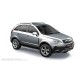 Пороги алюминиевые с нержавеющей площадкой для Opel Antara 2006-2010