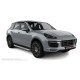 Пороги алюминиевые с нержавеющей площадкой для Porsche Cayenne 2010-2018