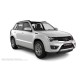 Пороги алюминиевые в полоску для Suzuki Grand Vitara 2012-2015