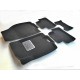 Коврики текстильные 3D Euromat чёрные Original Lux для Nissan Qashqai 2014-2022