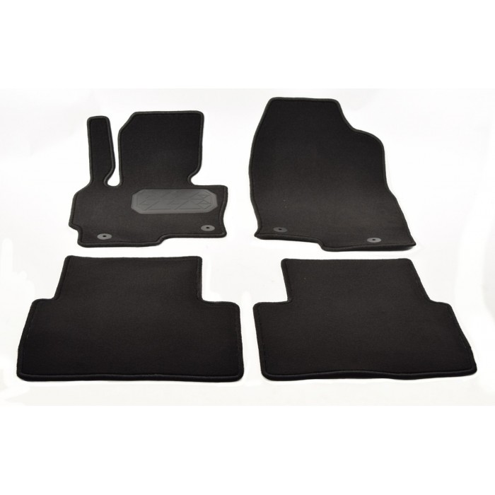 Коврики в салон Norplast текстиль чёрные с подпятником для Mazda CX-5 2012-2021