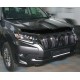 Дефлектор капота SIM тёмный для Toyota Land Cruiser Prado 150 2017-2020