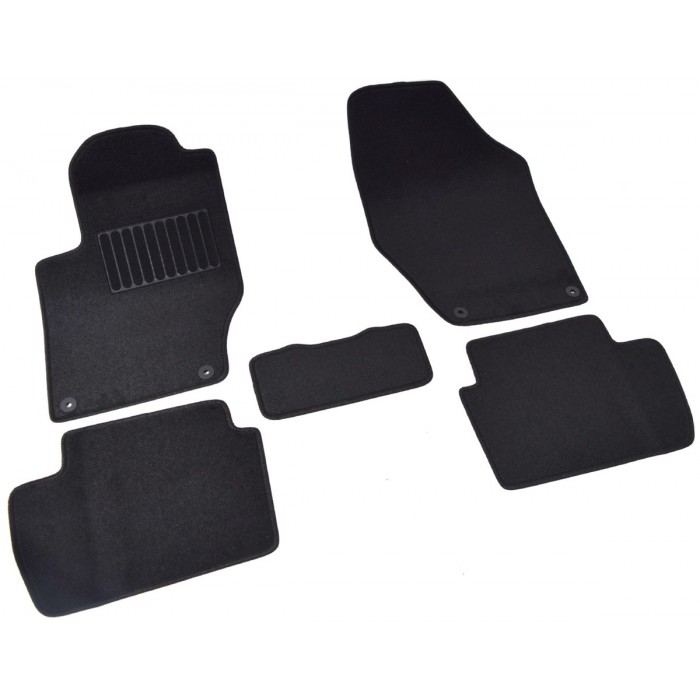Коврики текстильные SV-Design чёрные для Peugeot 308 2014-2021