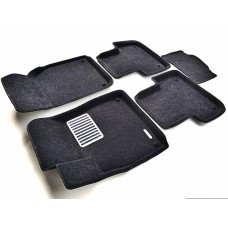 Коврики текстильные 3D Euromat чёрные Original Lux на Audi Q7 № EM3D-001108