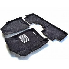 Коврики текстильные 3D Euromat чёрные Original Lux на Cadillac SRX № EM3D-001304