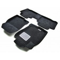 Коврики текстильные 3D Euromat чёрные Original Lux на Lexus NX № EM3D-003211