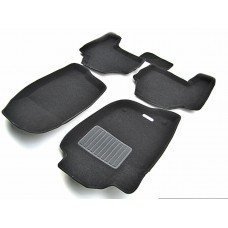 Коврики текстильные 3D Euromat чёрные Original Business на Mitsubishi Pajero Sport/L200 № EMC3D-003612