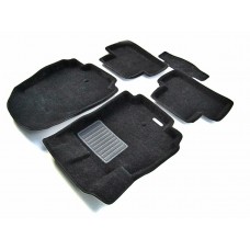 Коврики текстильные 3D Euromat чёрные Original Business на Chevrolet Orlando № EMC3D-001510