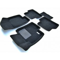 Коврики текстильные 3D Euromat чёрные Original Business на Volkswagen Tiguan № EMC3D-005419