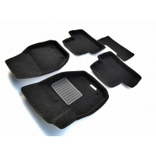 Коврики текстильные 3D Euromat чёрные Original Business на Volvo XC60/S60 № EMC3D-005505