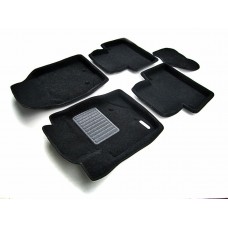 Коврики текстильные 3D Euromat чёрные Original Business на Volvo XC90 № EMC3D-005508