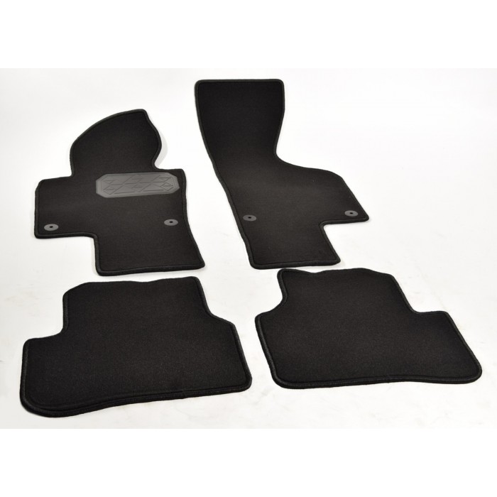 Коврики в салон Norplast текстиль чёрные (2 лог. подпятник п/у) для Volkswagen Passat B7 2011-2015