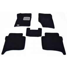 Коврики текстильные 3D Euromat чёрные Original Lux на Volkswagen Touareg/Porsche Cayenne № EM3D-004100