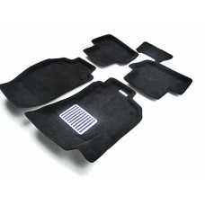 Коврики текстильные 3D Euromat чёрные Original Lux на Opel Zafira B № EM3D-003811