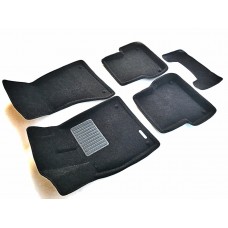 Коврики текстильные 3D Euromat чёрные Original Business на Audi A6 № EMC3D-001107