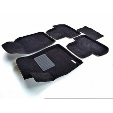 Коврики текстильные 3D Euromat чёрные Original Business на Audi Q7 № EMC3D-001108