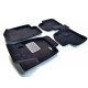Коврики текстильные 3D Euromat чёрные Original Lux для Skoda Rapid 2012-2021
