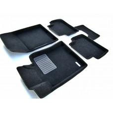 Коврики текстильные 3D Euromat чёрные Original Business на Honda Accord № EMC3D-002601
