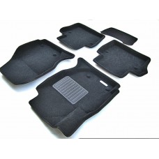 Коврики текстильные 3D Euromat чёрные Original Business на Volvo S80/XC70 № EMC3D-005507
