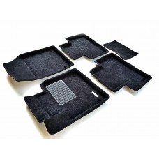 Коврики текстильные 3D Euromat чёрные Original Business на Volvo XC90 № EMC3D-005509