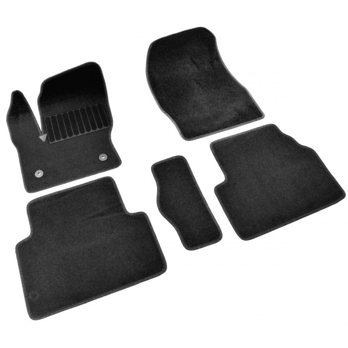 Коврики текстильные SV-Design чёрные для Ford Kuga 2013-2021