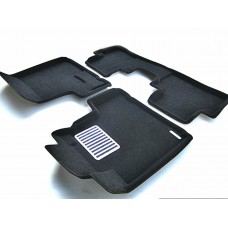 Коврики текстильные 3D Euromat чёрные Original Lux на Honda CR-V № EM3D-002606