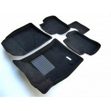 Коврики текстильные 3D Euromat чёрные Original Business на Nissan Juke № EMC3D-003701