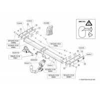 Фаркоп Brink (Thule) шар BMA съёмный на Volvo XC70 № 533500 для Volvo XC70 2007-2016