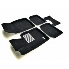 Коврики текстильные 3D Euromat чёрные Original Lux на Mini Countryman № EM3D-005600