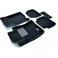 Коврики текстильные 3D Euromat чёрные Original Business на Honda Accord № EMC3D-002612