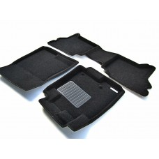 Коврики текстильные 3D Euromat чёрные Original Business на Mitsubishi Pajero 4 № EMC3D-003610