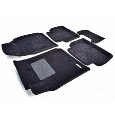 Коврики текстильные 3D Euromat чёрные Original Business на Nissan Qashqai № EMC3D-003714