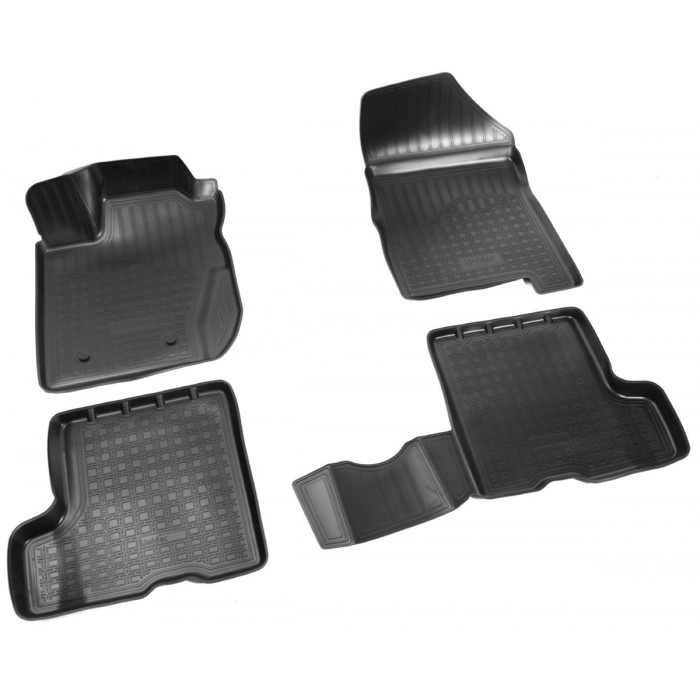 Коврики в салон Norplast полиуретан чёрные с ящиком под сиденьями для Lada XRay 2016-2022