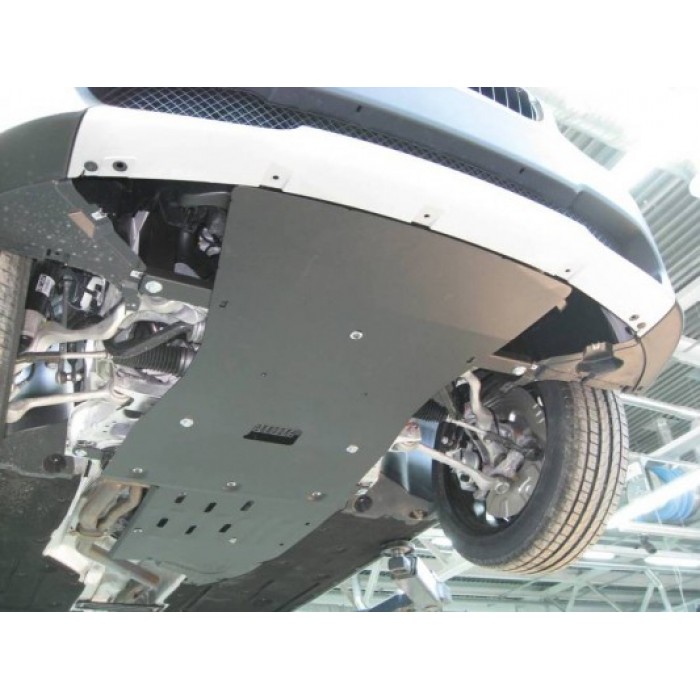 Защита картера и радиатора ALFeco для 1,8 из 2-х частей алюминий 4 мм для BMW Х1 sDrive E84 2009-2015