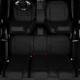 Чехлы на сидения чёрная экокожа с перфорацией, на лифтбэк артикул SK23-0403-EC01