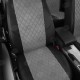 Чехлы на сидения Ромб тёмно-серая экокожа с перфорацией, на фургон артикул VW28-1203-EC02-R-gra